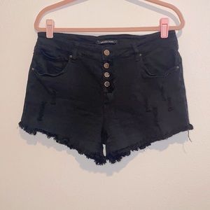 Distressed shorts